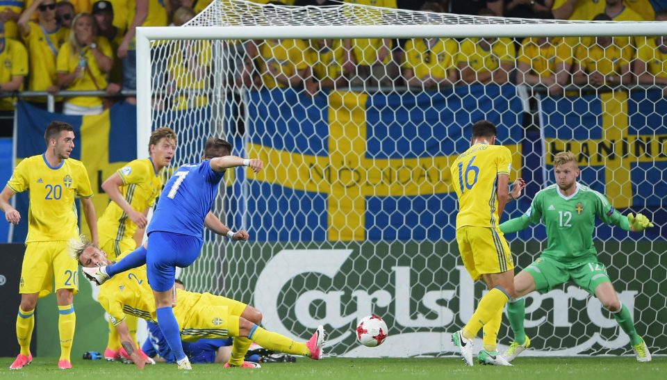 ยูโร U21  2017 สโลวาเกีย 3-0 สวีเดน